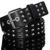 Cinturón de Mujer Punk con Remaches Piramidales Cuadrados Europeos y Americanos Transfronterizos Decorativo con Ojetes Personalidad