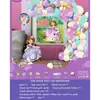 Ins Juego de Globos para Decoración de Cumpleaños Niños Niñas Fiesta de Cumpleaños de Bebé Accesorios para Disfrazar Escena