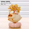 Gato de la Fortuna, Árbol de la Fortuna de Cristal, Citrino, Regalo para Colegas, Regalo de Oficina, Adorno Lindo de Gato, Creativo
