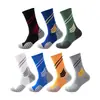 Venta Caliente Transfronteriza Calcetines Zhuji Calcetines Antideslizantes de Caña Media Calcetines de Baloncesto para Hombre Transpirables Absorbentes de Sudor Calcetines Deportivos con Suela de Toalla para Correr