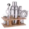 Venda Quente Transfronteiriça Conjunto de Coqueteleira Conjunto de Ferramentas de Coqueteleira com 7 Peças Utensílios de Bar