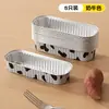 Bandeja Retangular Durian Batata Doce Queijo Alumínio Bowl Bolo Forma de Assar Forno Air Fryer Especial Alumínio Bowl