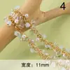 Corrente de Decoração em Corrente Extrema Tradicional Europeia e Americana Transfronteiriça Banhada a Cobre Ouro Real 18K Pingente de Pérola Zircônia Material de Corrente DIY Feito à Mão
