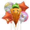 2027 Nuevo Set de Globos de Pascua Decoración de Fondo para Fiesta Temática Globos de Papel de Aluminio con Forma de Conejo y Pollito