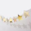 12 peças de single-sided ins Net vermelho bronzing papel pennant bebê crianças festa de aniversário bandeira de decoração atacado