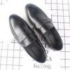 Mocasines de verano para hombre, estilo peas, casual de negocios británico, slip-on, zapatos de cuero, para jóvenes, peluquero, zapatos de cuero