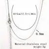 Collar Transfronterizo de Acero Inoxidable Chapado en Oro Real de 18K Cadena Hueso de Serpiente Cadena de Clavícula de Moda Cadena Lisa Versátil para Mujer de Acero de Titanio