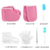 Set Combinado de Accesorios para Cuidado de Manos y Pies con Terapia de Cera Banafen Transfronterizo Velcro Aislamiento de Algodón Cubremanos y Pies Cepillo para Cera