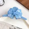 Nuevo Pasador de Pelo con Lazo Tridimensional, Pinza de Tiburón Grande de Acetato Estilo Coreano, Accesorio para el Cabello para Mujeres