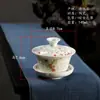 Cuenco Cerámico Exquisito Pequeño con Tapa, Regalos Corporativos Personalizados, Taza de Té de Lujo Ligero, Taza de Té con Tapa, Taza Individual, Taza de Sopa