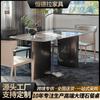 Fabricante de Foshan Mesa de Comedor de Mármol de Piedra Natural de Lujo Ligero Estilo Italiano, Juego de Mesa de Comedor para Uso Doméstico, Minimalista Moderno al por Mayor