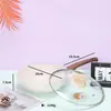 Amazon Transfronterizo Set Imitación Olla a Presión, Cualquier Combinación, Piedra Mármol Beige Cocina de Inducción Juego Universal Olla