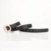 Elegante cinto feminino intelectual nova tendência de moda fivela redonda com pino de pérola destaca o temperamento cinto nobre