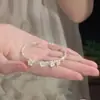 Pulsera de Osmanthus Ins Nicho Dulce Estudiante Simple Elegante Estilo Fresco Pulsera para Mejor Amiga Pulsera de Corazón de Chica Abierta