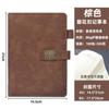 Caderno personalizado com janela, grade e fivela, bloco de notas A5, diário, caderno para escritório, caderno de folhas soltas, personalização.