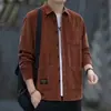 Camisa de Pana para Hombre 2026 Primavera y Otoño Nueva Corte Holgado Versátil Manga Larga Camisa Casual Ropa de Trabajo Superior Chaqueta