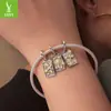 Yinziyun Original Plata de Ley S925 Colgante de Doce Constelaciones Accesorios de Joyería Estilo Europeo y Americano Versátil Cuentas para DIY