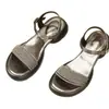 2026 Nuevas Sandalias de Suela Gruesa para Mujer, Elegantes, Antideslizantes, Tacón Grueso, Suela Suave, Correa Única con Hebilla, Pedrería, Primavera Verano