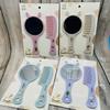 Peine de espejo dos piezas espejo más peine espejo de tocador portátil espejo de dos piezas espejo de moda coreana con peine