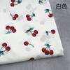Padrão de Flor de Fruta de Cereja Popeline Pequeno Tecido Estampado Fresco Vestido Camisa Roupa Algodão Tecido Lenço de Cabeça