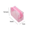 Bolsa de Maquiagem Transparente em Malha Tridimensional de Grande Capacidade, Bolsa Portátil para Armazenamento de Artigos de Higiene Pessoal em Viagem, Bolsa de Maquiagem, Bolsa Simples para Lápis de Sobrancelha