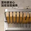 Estante para Toallas de Baño sin Taladro con Cesta de Malla, Organizador de Ropa de Aluminio Espacial, Estante de Almacenamiento para Baño, Toallero Integrado