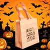 Sacolas de Presente de Halloween Transfronteiriças, Sacolas de Doces, Sacolas de Lanche e Biscoito de Halloween com Desenhos Mágicos de Fantasma, Abóbora e Morcego
