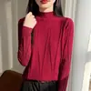 Nuevo top base de punto para mujer de otoño e invierno con lentejuelas y cuello alto, suéter de punto ajustado, suéter para mujer, transfronterizo