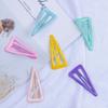 Transfronterizo Caliente Corea del Sur Simple Nuevo Gota Aceite bb Clip Triángulo Color Pasador Niños Accesorios para el Cabello Pasador Tocado