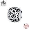 Aifule original plata esterlina Moda 26 letras huecas combinación pulsera de cuentas Mori letras cuentas joyería