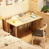 Mesa infantil de madeira maciça nórdica integrada mesa de estudo em casa para aluno do ensino fundamental mesa de cabeceira para apartamento pequeno mesa de escrita mesa estreita montada na parede