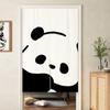 Cortina de Porta Fofa de Panda para Casa Cortina Divisória para Quarto Banheiro Cortina Meia para Banheiro Lavabo Corredor