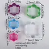 Conjunto Colorido de 5-6 Peças de Moldes de Plástico para Biscoitos para Assar, Cortadores de Frutas e Vegetais, Anéis para Mousse, Moldes para Biscoitos e Bolos
