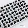 Taladro de uñas Dongzhou 10*8, taladro de punta ovalada simple, accesorios de bricolaje, taladro de vidrio súper flash, nuevo taladro de uñas