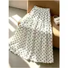 2026 Nueva Falda Floral de Corte A para Mujer Cintura Alta Adelgazante Falda Larga Falda Estampada Retro Francesa