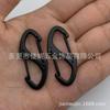 En stock, gancho rápido de metal con punta de 8 en forma de S, mosquetón de aleación de zinc, gancho de resorte de doble cabeza en forma de S.