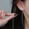 Pendientes Sencillos con Borlas en Forma de X que Hacen que el Rostro Parezca Más Pequeño, Realzan la Forma del Rostro, Estilo Ins, Pendientes Clásicos Versátiles para Rostros Cuadrados y Redondos