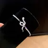 Pulsera ajustable estilo ins coreano con serpiente de circón, moderna y versátil para uso diario, lujo ligero y sensación de alta gama, joyería al por mayor