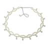 Corrente de cintura elástica da moda estilo coreano com pérolas incrustadas, elegante, elegante, elegante, doce, decorativa, para vestido, casaco para mulheres