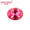 Pedra preciosa cultivada importada Corindo Forma de Ovo Vermelho Rosa Oval com Costas Pontiagudas Anel Colar Pedra Solta Acessórios Atacado