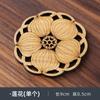 Estera de taza de té redonda de bambú anti-escaldado y aislante del calor, accesorios de juego de té japonés, juego de portavasos, directo de fábrica