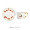 Juego Retro Japonés de Taza y Platillo de Café Taza de Cerámica Taza para Latte Juego para el Té de la Tarde
