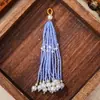 Borla de Cuentas Brocado de Canción Accesorios de Joyería Colgante con Perlas Llavero Estilo Antiguo Hanfu Colgante Pequeño en Stock
