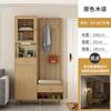 Gabinete para Zapatos Puerta Principal del Hogar con Taburete para Cambiar Zapatos Gabinete de Entrada Integrado Pantalla para Sala de Estar con Colgador Gabinete Divisor para Sofá