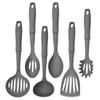 Juego de utensilios de cocina de nailon al por mayor de fábrica, 6 piezas, utensilios de cocina de silicona, plástico, antiadherente, sartén, cuchara, espátula
