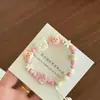 Pulsera de cerámica linda alto valor de color gatito y cachorro buen amigo nueva pareja novios cuerda de mano tejida color