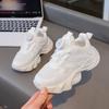 Zapatillas Blancas Transpirables para Niños y Niñas, Nuevas Zapatillas de Papá de Moda Otoñales, Versátiles Zapatos de Malla para Correr de Suela Suave