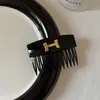 Novo Pente de Cabelo Elegante da Moda Estilo Japonês e Coreano Letra H Estilo Igual de Celebridade da Internet Pente Régua Simples Grampo de Franja Acessório de Cabelo para Mulheres