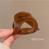 Pinza de pelo de gel transparente para mujer, pinza de tiburón de alta gama ligera para recogidos en la parte trasera de la cabeza, accesorio para el cabello simple y elegante para el día a día