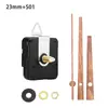 Movimiento de reloj silencioso DIY en stock transfronterizo, eje largo, segundero continuo, movimiento para reloj de pared, 4 tipos de manecillas de madera de nogal, movimiento de reloj